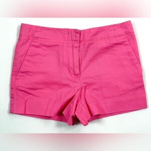 CREWCUTS Girls Chino Shorts 6 Hot Pink Classic‎ Summer Preppy Cotton Bright